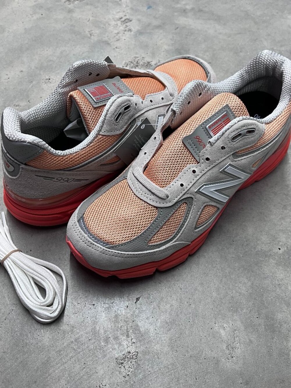 New Balance 990V4 Made in USA Men's Moonbeam Width D U990MO4 - New